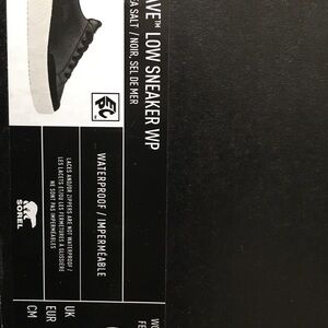 Sorel Black and White Sneakers